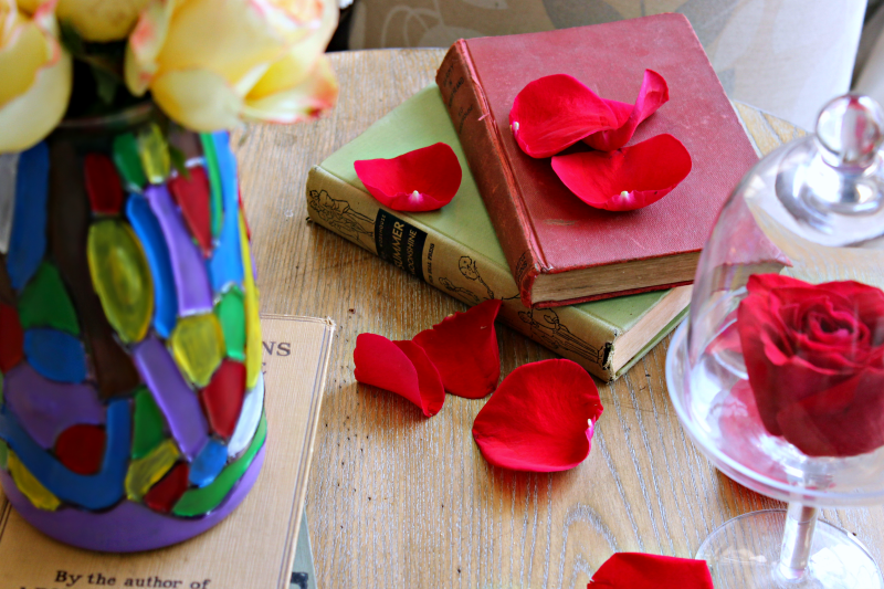 DIY Stained Glass Vase {Inspired by Beauty and the Beast} C'mon Get Crafty