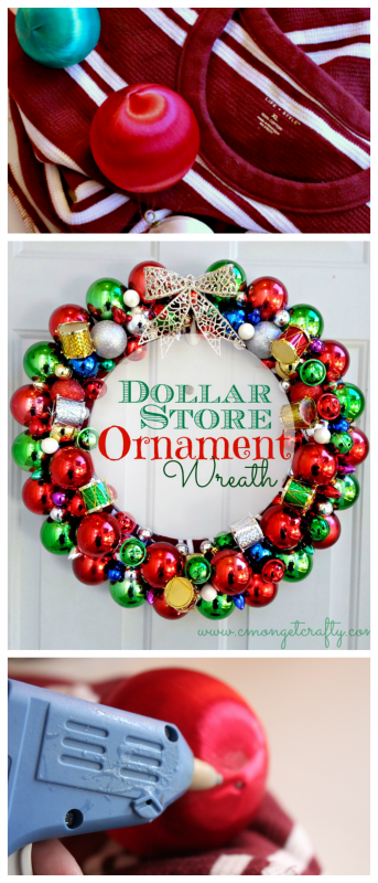 Have you marveled over all the beautiful ornaments wreath photos in catalogs and on Pinterest? Well here's the tutorial on how to make your own!
