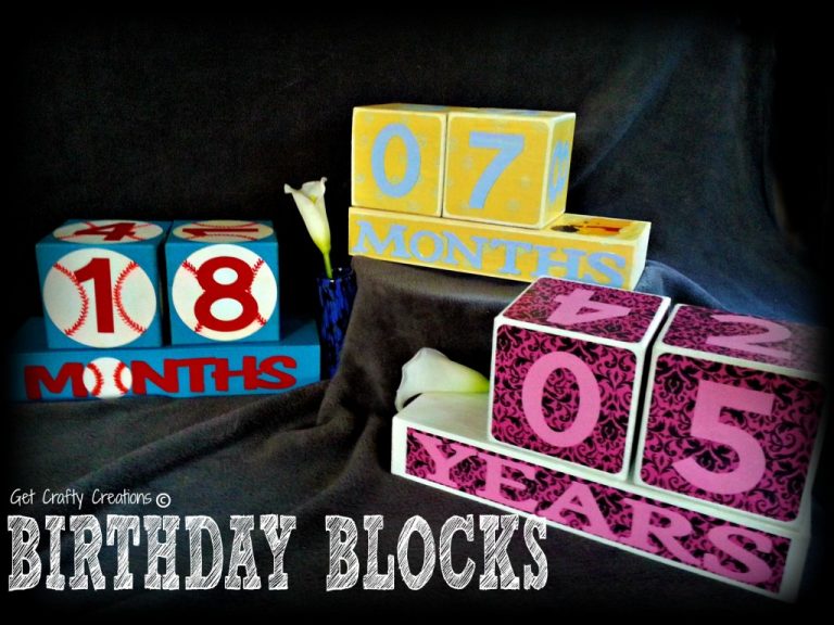 Official Launch: Get Crafty Creations Birthday Blocks!