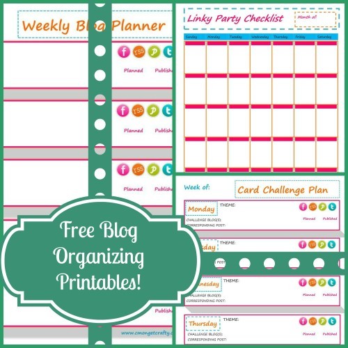 Free Blog Organization Printables!