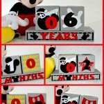 Mickey Mouse Birthday Blocks