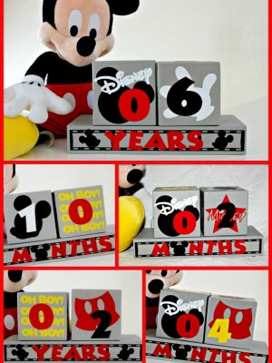 Mickey Mouse Birthday Blocks