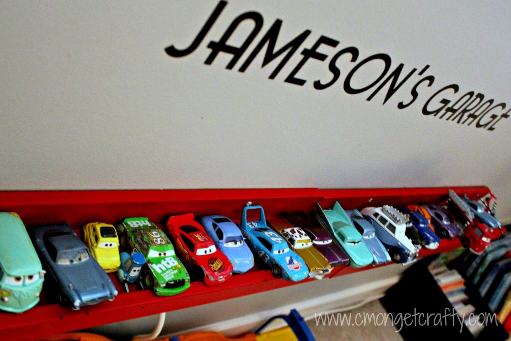 cmongetcrafty cars rail 4 - C'mon Get Crafty toy car storage