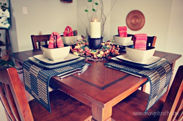 Autumn Tablescape for Small Table