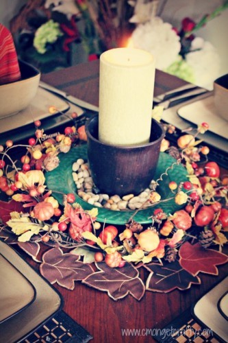 Autumn Tablescape for Small Table