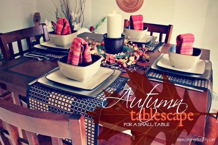 Autumn Tablescape for Small Table