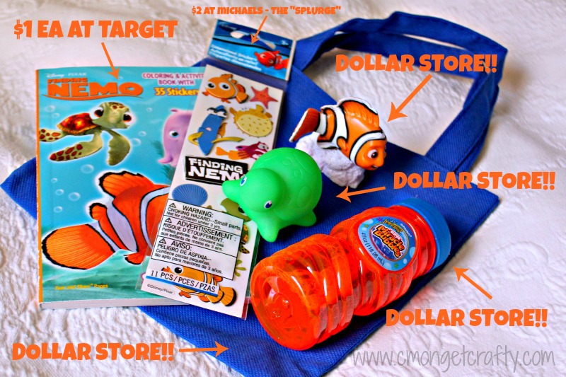 Plenty of ideas for food and decorations for your own Finding Nemo birthday party! #disneyparty #disney #nemo #dory #findingnemo #findingdory #kidparty #disneybirthday #cmongetcrafty