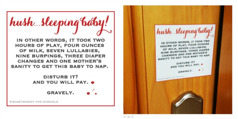 Kidecals Hush Baby Collage - C'mon Get Crafty Organizing Craft Storage