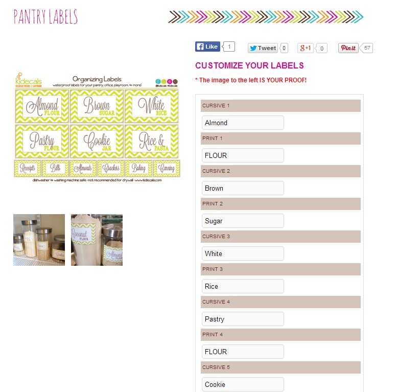 cmongetcrafty - Kidecals Organizing Labels - C'mon Get Crafty Organizing Craft Storage