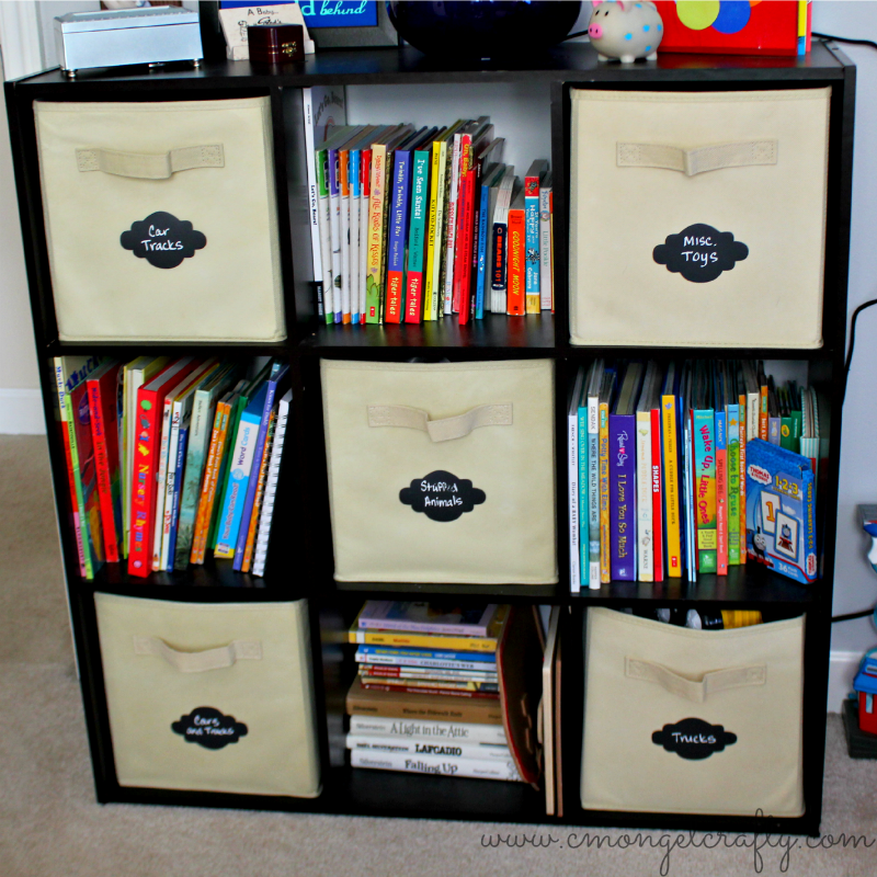 cmongetcraftykidecalschalkboard - C'mon Get Crafty Organizing Craft Storage
