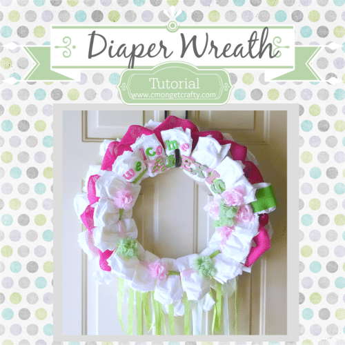 How to Make a Diaper Wreath