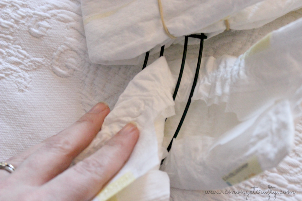 Baby Series How to Make a Diaper Wreath Tutorial