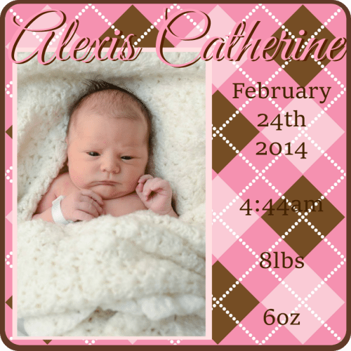 Cute Baby Photo Cube