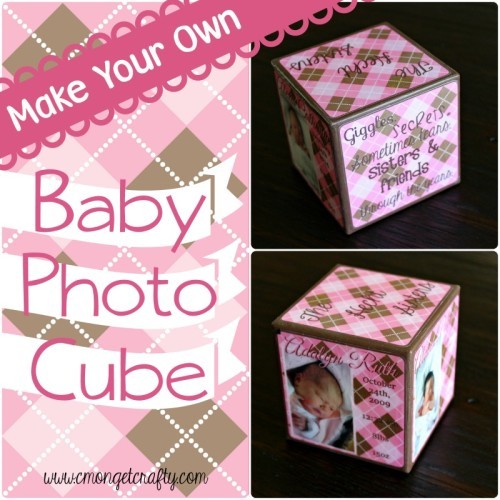 Cute Baby Photo Cube