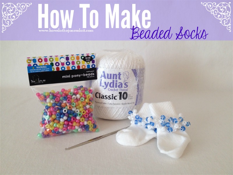 How To Make Beaded Socks - C'mon Get Crafty How to Make Beaded Socks