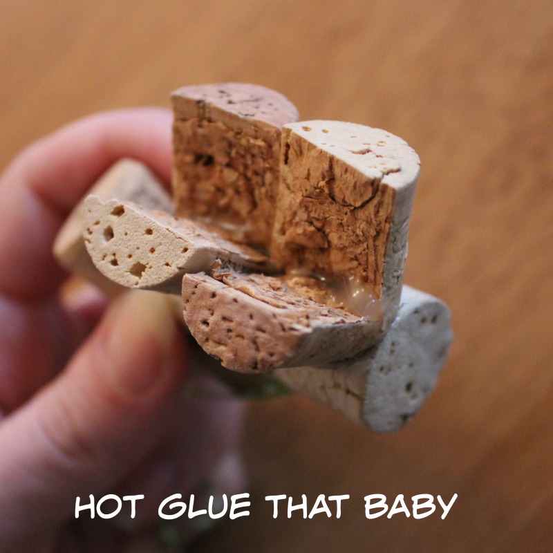 DIY Wine Cork Reindeer Ornament