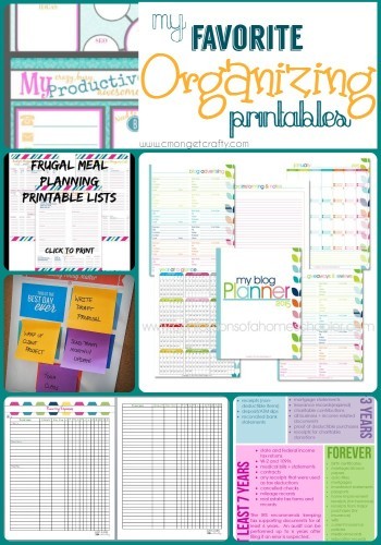 Get Organized in 2015 with Tons of Free Organizing Printables!