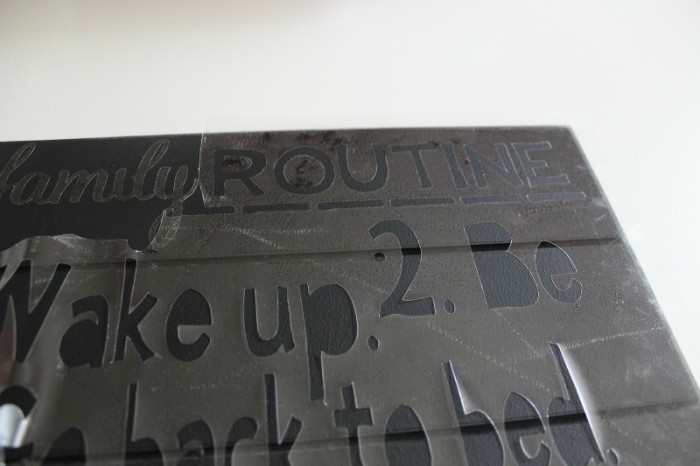 cmongetcrafty - Family Routine Sign 2 - C'mon Get Crafty Awesome Family Sign DIY