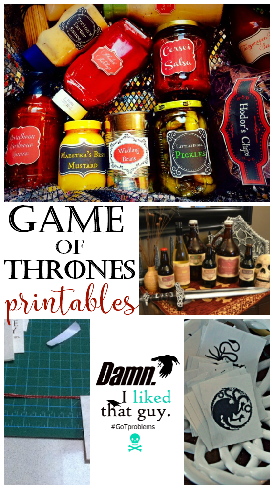 Throw a great Game of Thrones party with these free printables!