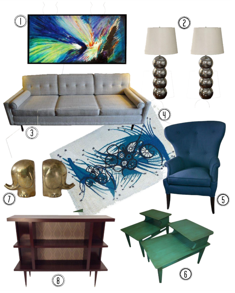 Chairish Montage Numbered - C'mon Get Crafty Mid-Century Modern Design