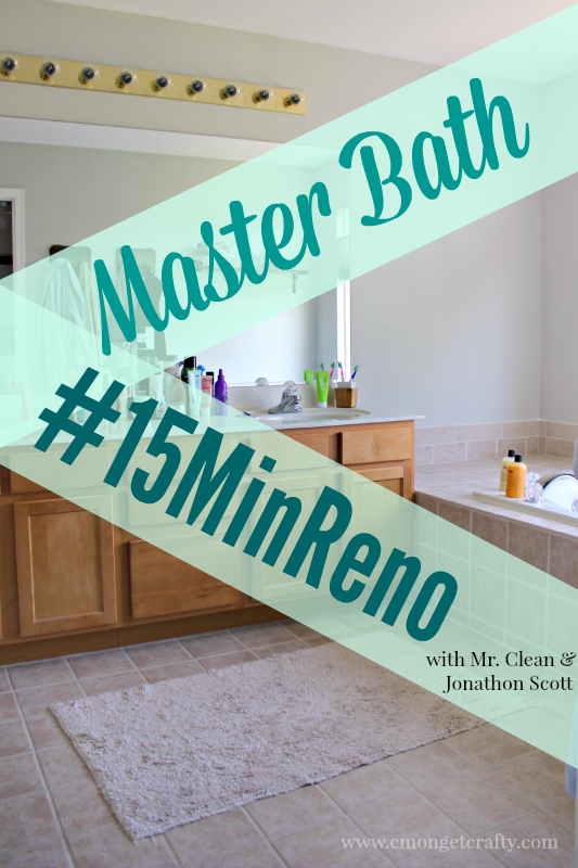 Master Bathroom #15MinReno with Mr. Clean & Jonathan Scott