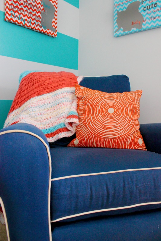 Orange & Teal Nursery Reveal