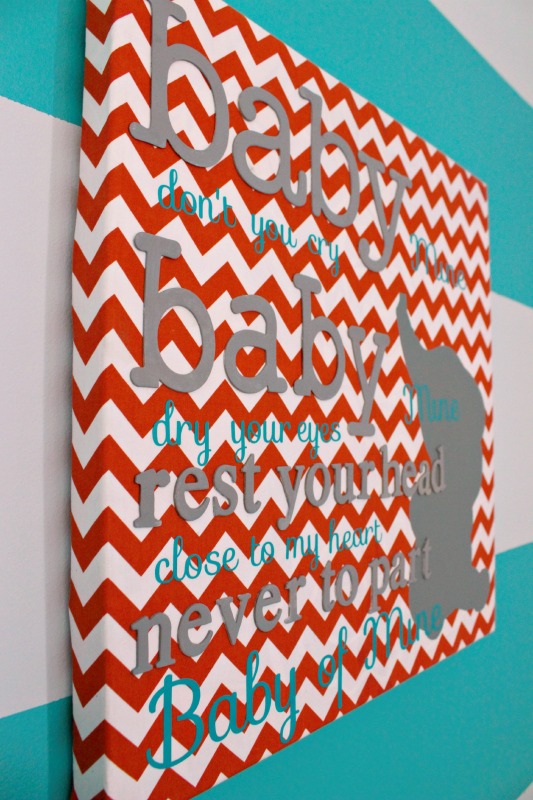 Orange & Teal Nursery Reveal