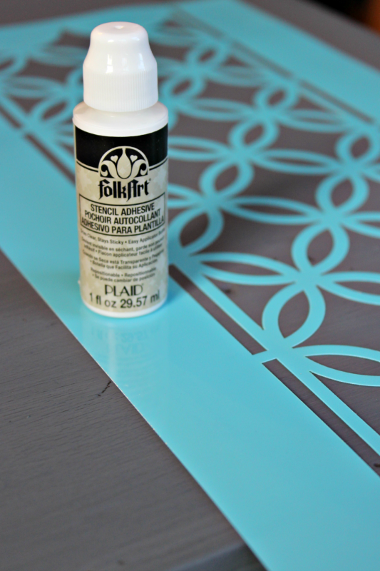 Stenciled Side Table 07 - C'mon Get Crafty Stenciled Side Table