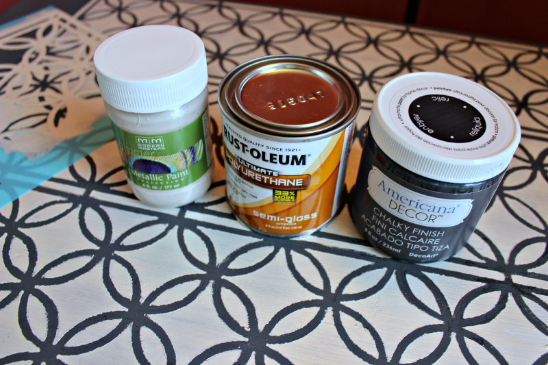 Stenciled Side Table 09 - C'mon Get Crafty Stenciled Side Table