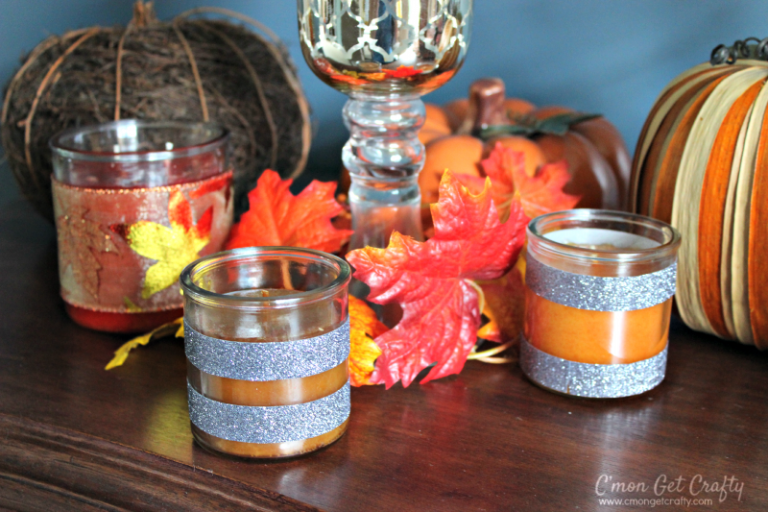 Simple Candle Decorations for Autumn