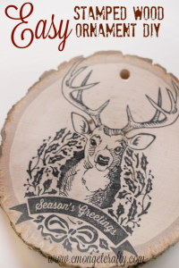 CGC DIY Stamped Wood Ornament PIN - C'mon Get Crafty Easy Stamped Wood Ornament DIY