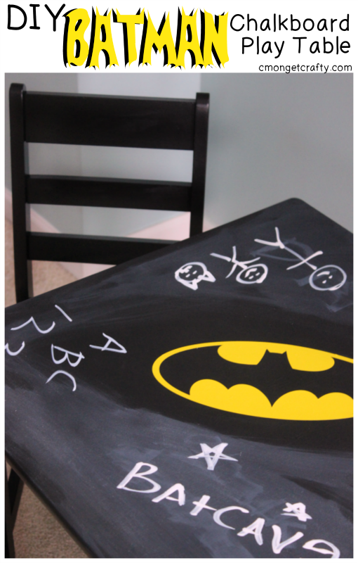 DIY Batman Chalkboard Play Table