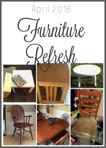 So many furniture flips in this April Furniture Refresh Challenge!!