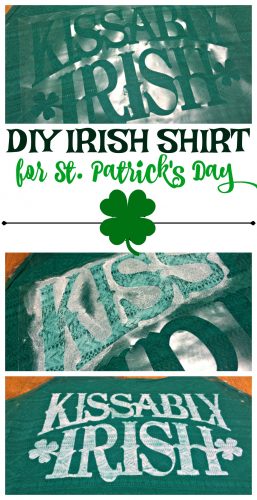 Show your Irish with this easy DIY Irish St. Patrick's Day shirt!