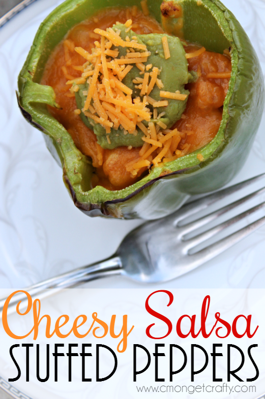 Cheesy Salsa Stuffed Peppers