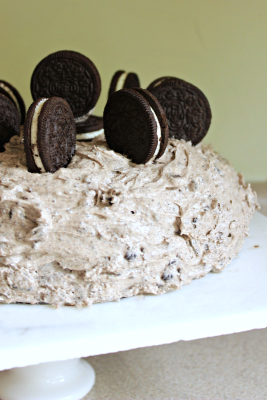 CGC Oreo Buttercream Frosting 02 - C'mon Get Crafty OREO Buttercream Frosted Chocolate Cake