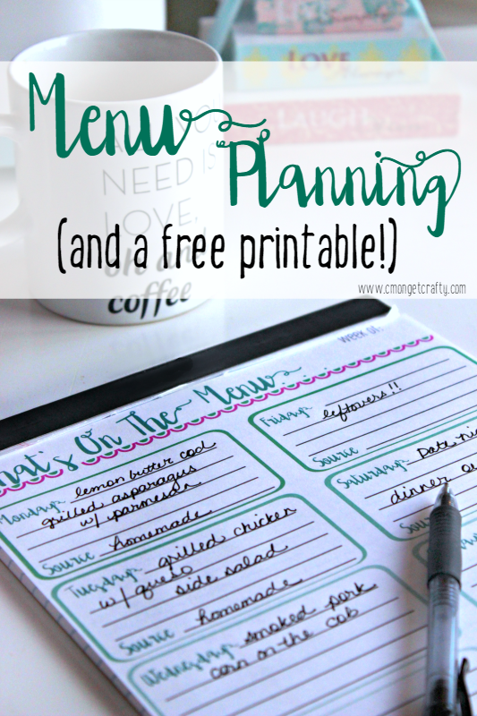 CGC Intl Delight Pure PIN - C'mon Get Crafty Make healthy choices all week by starting off with a cup of coffee and a menu plan! #IDSimplyPure #ad