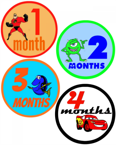 CGC Onesie DIY 10 - C'mon Get Crafty Learn how to make your own monthly baby stickers with this easy tutorial - awesome gift for baby showers and new moms!