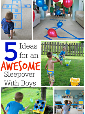 Here are some easy and inexpensive boys sleepover ideas to keep those little guys entertained - not to mention wear them out! Use these #RestEasySolutions to make your next sleepover a piece of cake! #ad