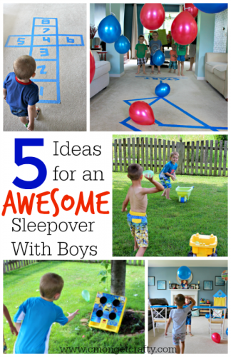 Here are some easy and inexpensive boys sleepover ideas to keep those little guys entertained - not to mention wear them out! Use these #RestEasySolutions to make your next sleepover a piece of cake! #ad