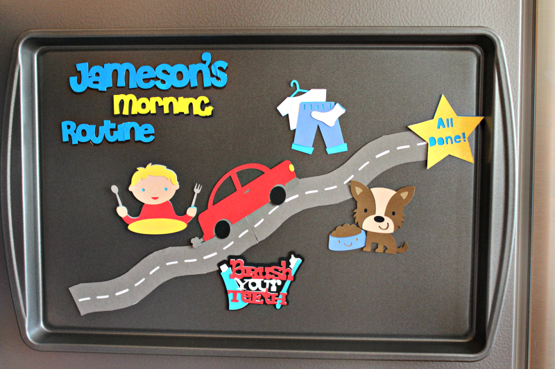 Magnetic Morning Routine Chart