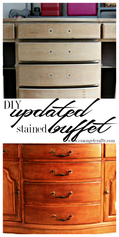This was a find when we first bought our house, and sat in our garage for the longest time. Check out how I finally finished my update buffet!