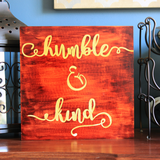 DIY Music Lyric Art {Humble and Kind}