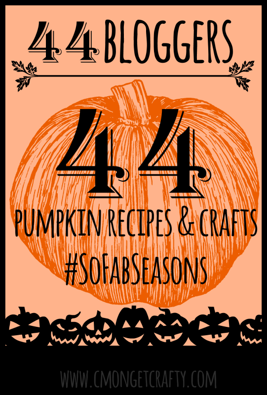 Pumpkin spice and everything nice! 44 bloggers have put forth their best pumpkin recipes and crafts, and they're all here! #SoFabSeasons