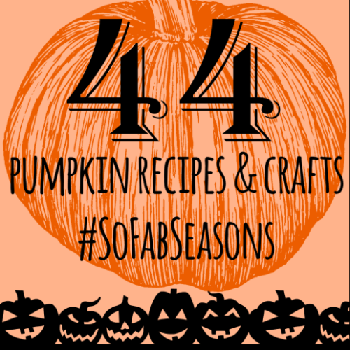 Pumpkin spice and everything nice! 44 bloggers have put forth their best pumpkin recipes and crafts, and they're all here! #SoFabSeasons