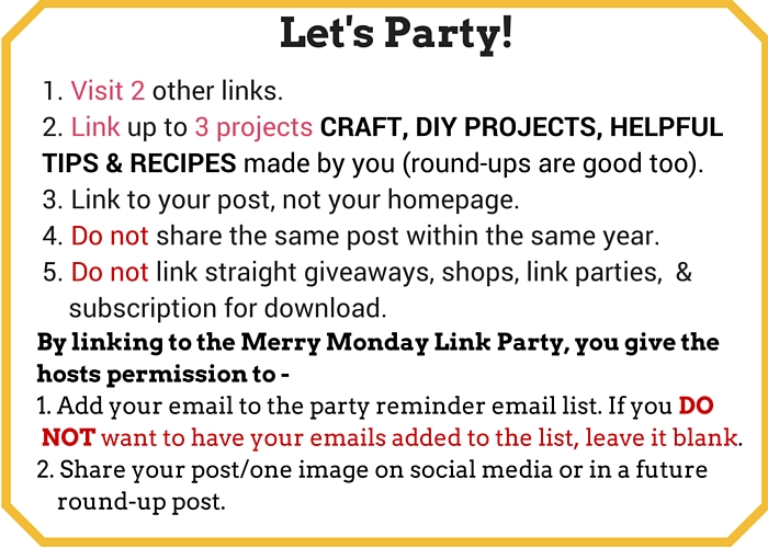Merry Monday Link Party #129 Rules Merry Monday Link Party Rules
