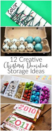 Did you have a tangled mess when you pulled out your Christmas decorations this year? Save yourself some trouble next year and store everything properly with these easy diy tips!