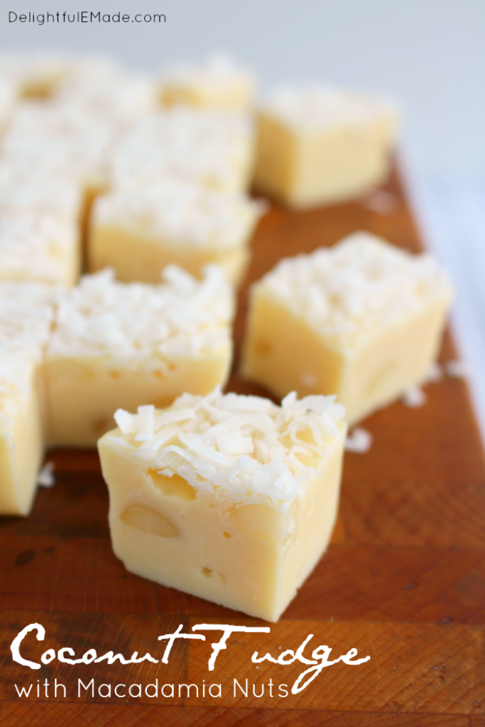 Coconut fudge with macadamia nuts Coconut Fudge with Macadamia Nuts