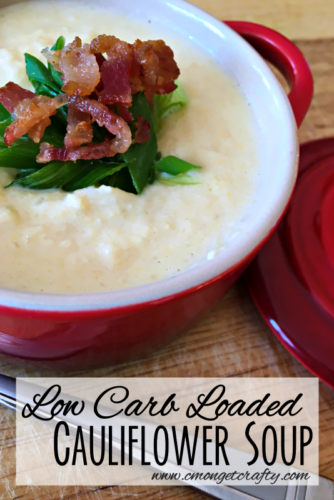 I am all about soup during Chicago winters, and this one offers my favorite flavors but still low carb!! Try this loaded cauliflower soup and be amazed!