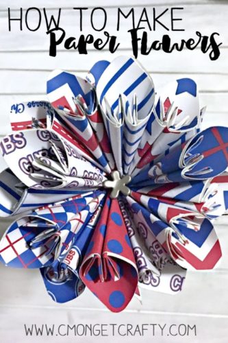 Check out an easy way to create paper flowers or pinwheels!